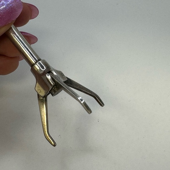 Vintage Olive Tongs Swedish American Line Ship Three Crown Enamel Silver… - Picture 15 of 16